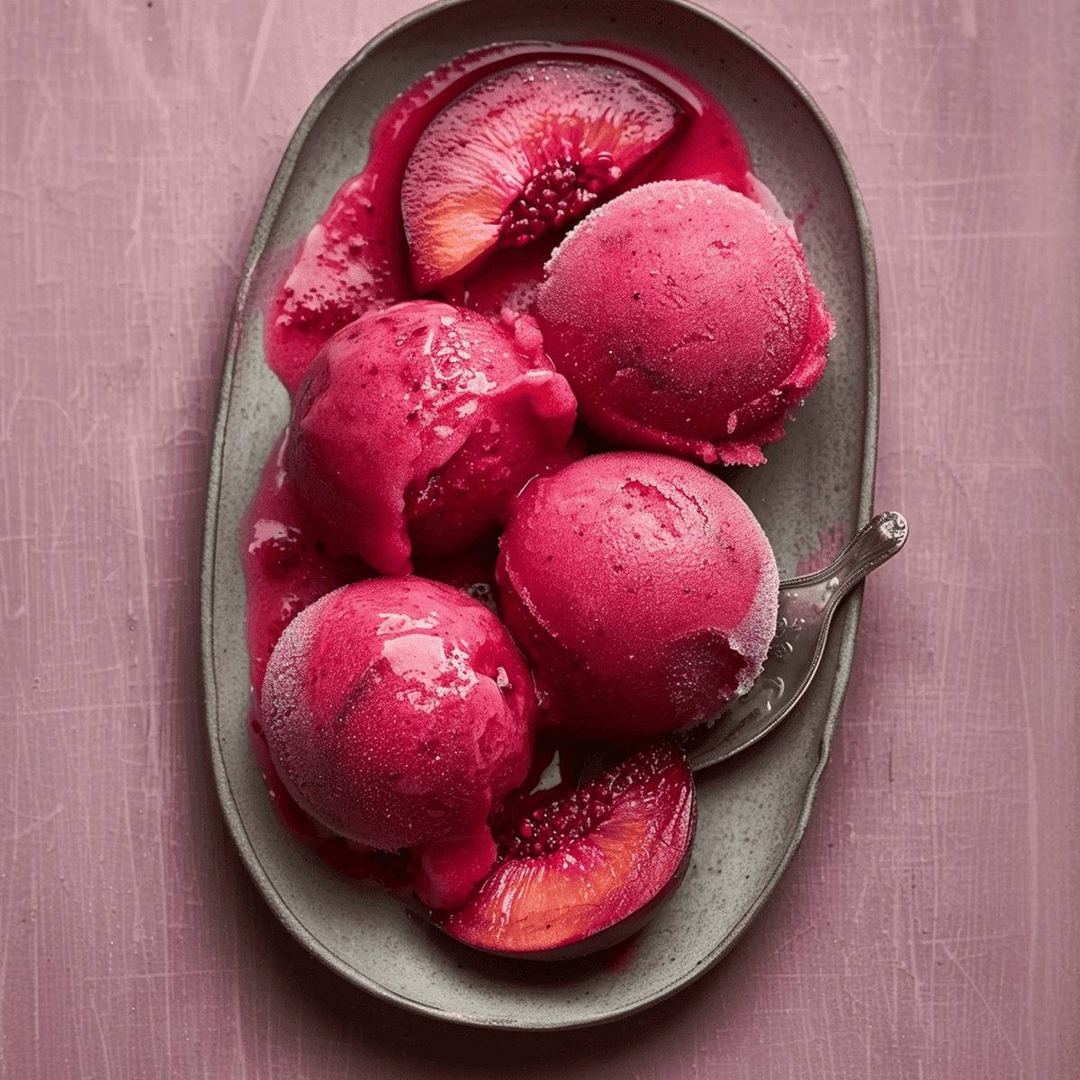 Cardamom Plum Sorbet Recipe