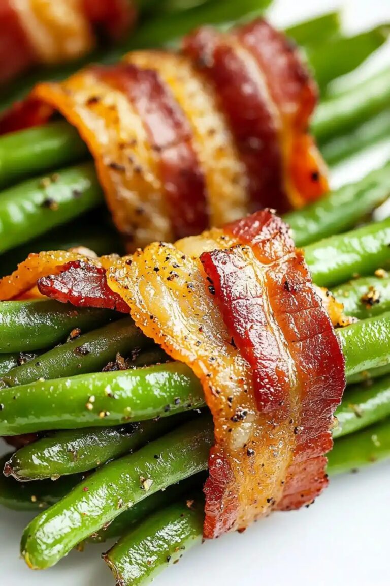 Low Carb Keto Bacon Wrapped Green Bean Bundles Recipe