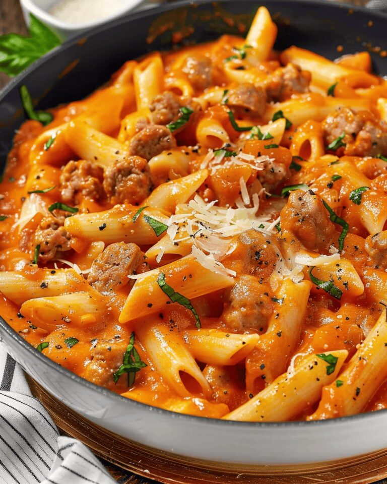 Spicy Red Pepper Sausage Pasta Twist Recipe