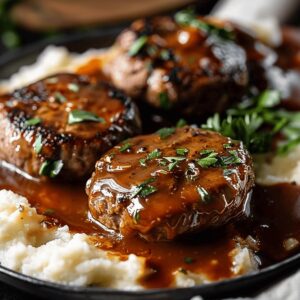 Tender Slow Cooker Salisbury Steak Recipe