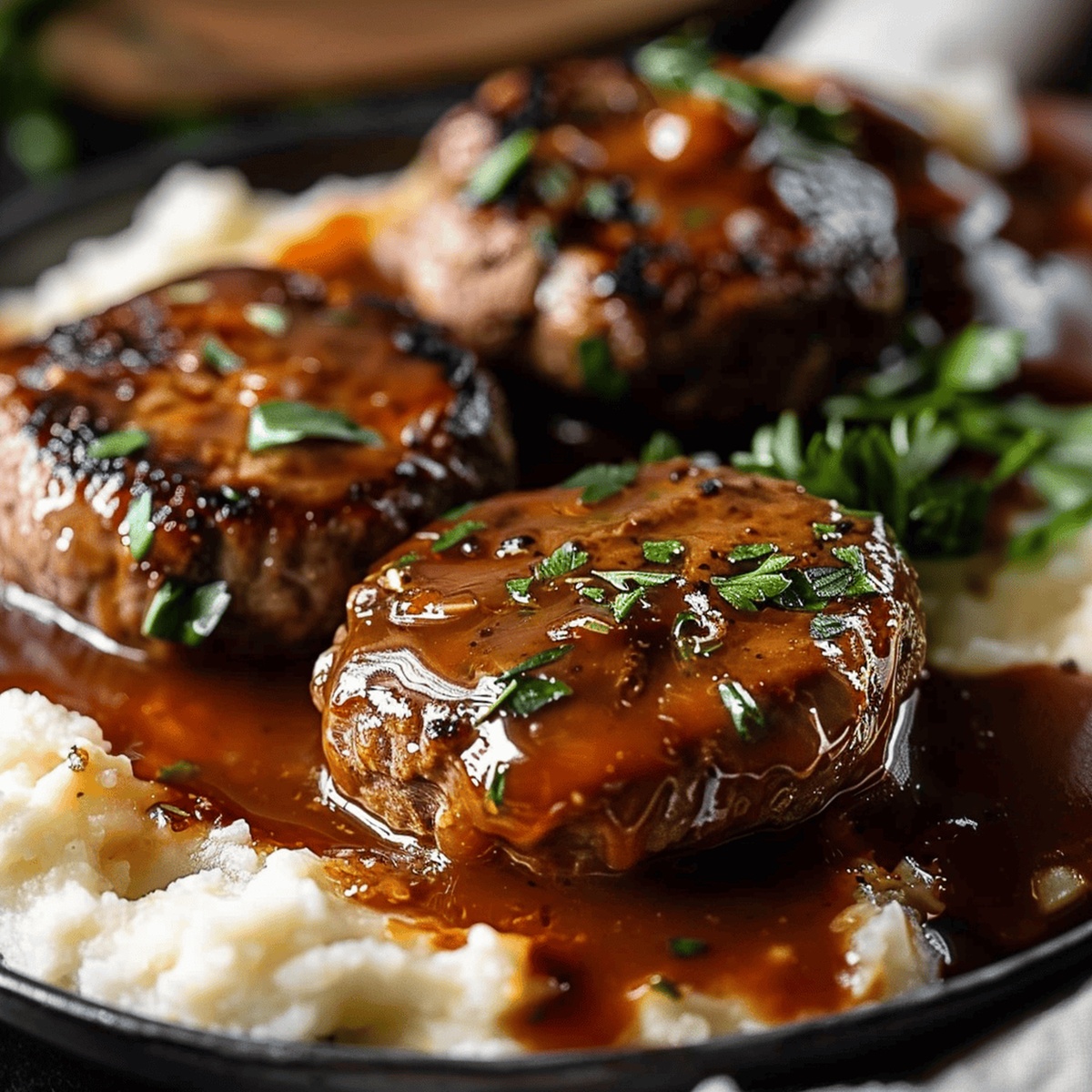 Tender Slow Cooker Salisbury Steak Recipe
