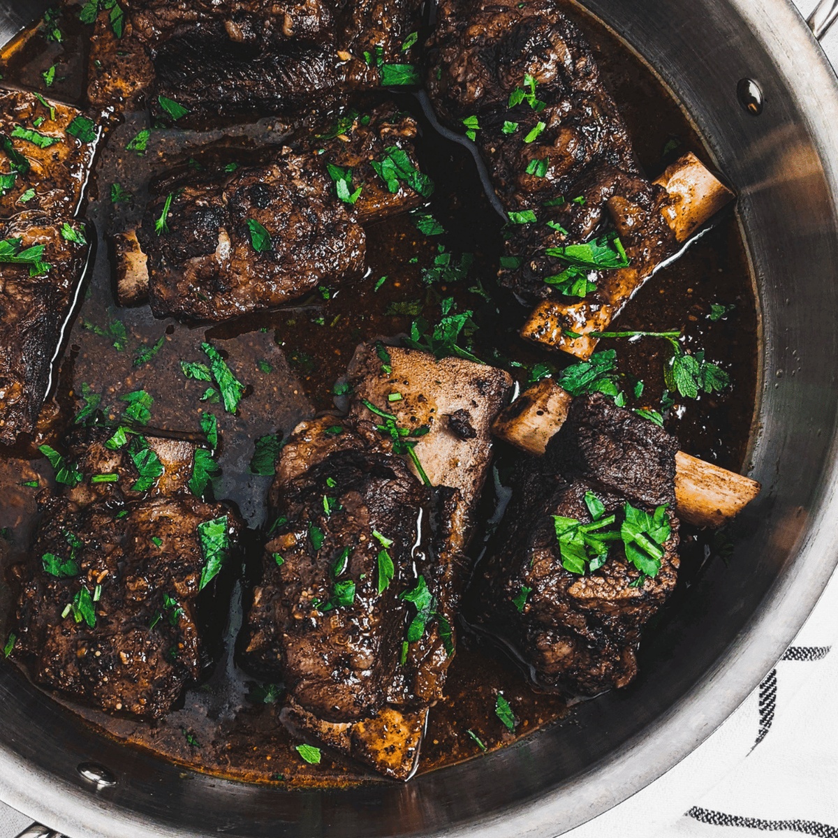 Succulent Coffee-Rubbed Beef Short Ribs Recipe