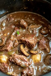Beef Tips With Mushroom Gravy Recipe