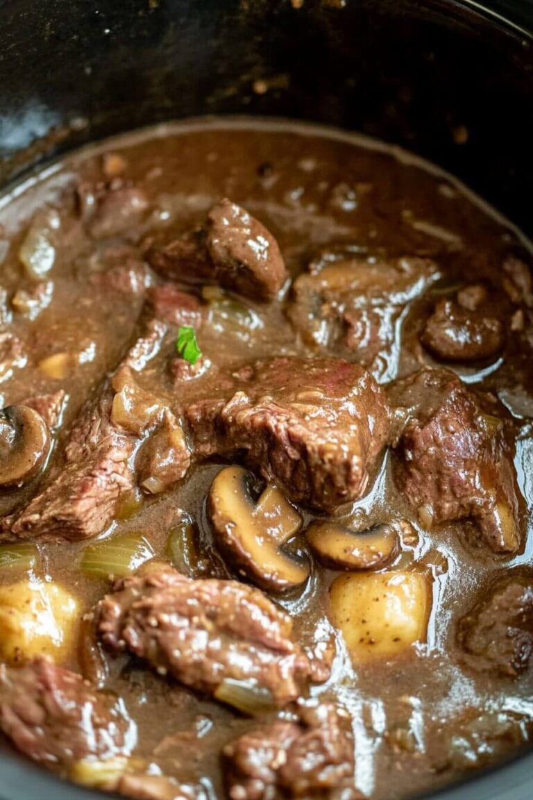 Beef Tips With Mushroom Gravy Recipe