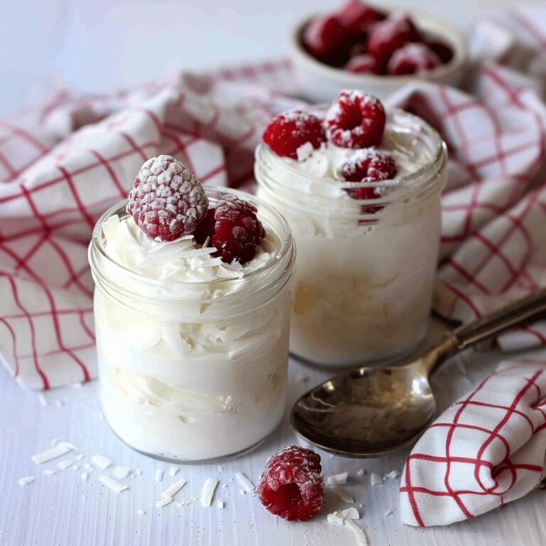 Creamy Raspberry Coconut Mousse Recipe