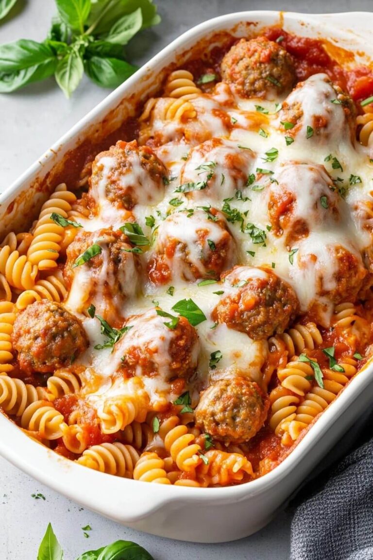 Dump And Bake Meatball Casserole Recipe