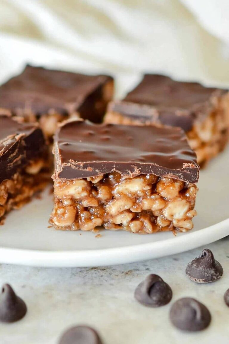 Peanut Butter And Chocolate Rice Krispie Treats Recipe