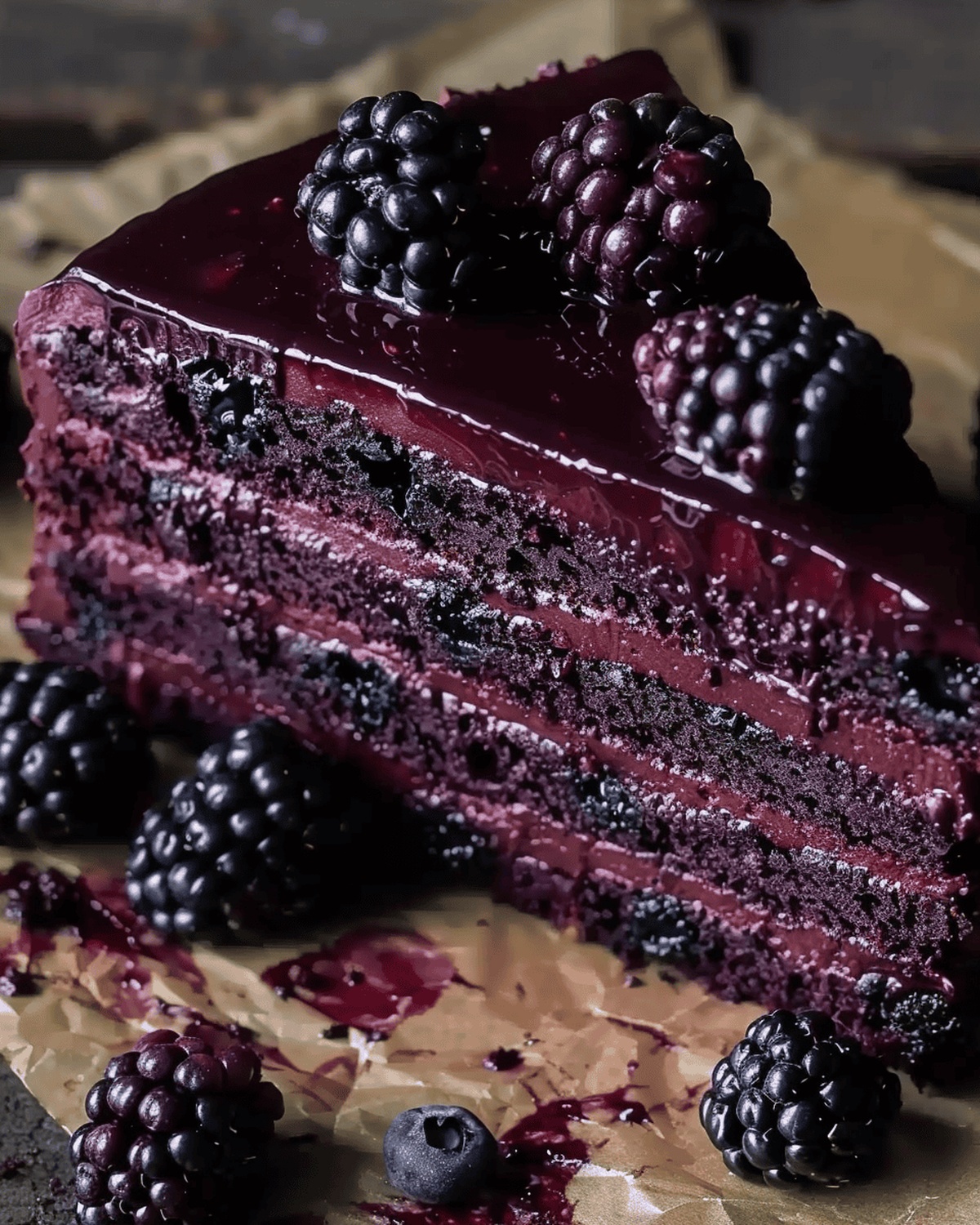 Decadent Chocolate Blackberry Cake Recipe