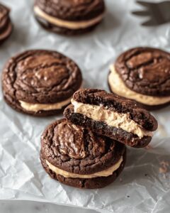 Decadent Brownie Cookies with Velvety Peanut Butter Frosting Recipe