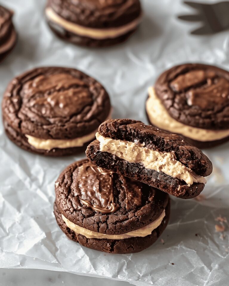 Decadent Brownie Cookies with Velvety Peanut Butter Frosting Recipe