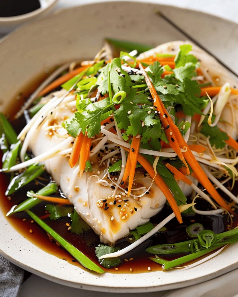 Delicate Steamed Fish with Ginger and Soy Sauce Recipe