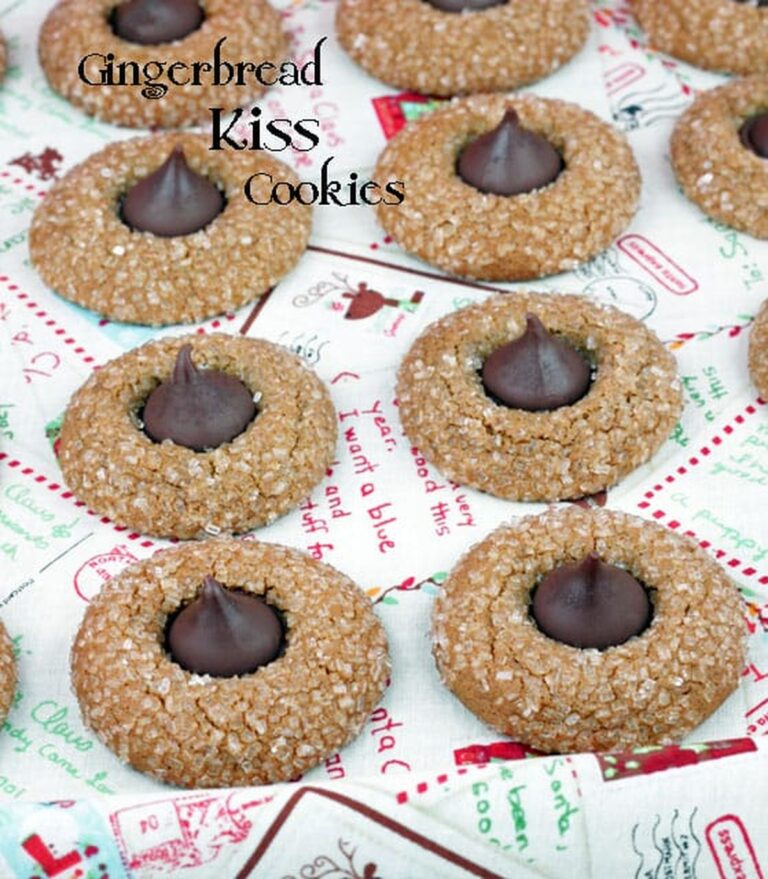 Hershey Kiss Gingerbread Cookies Recipe
