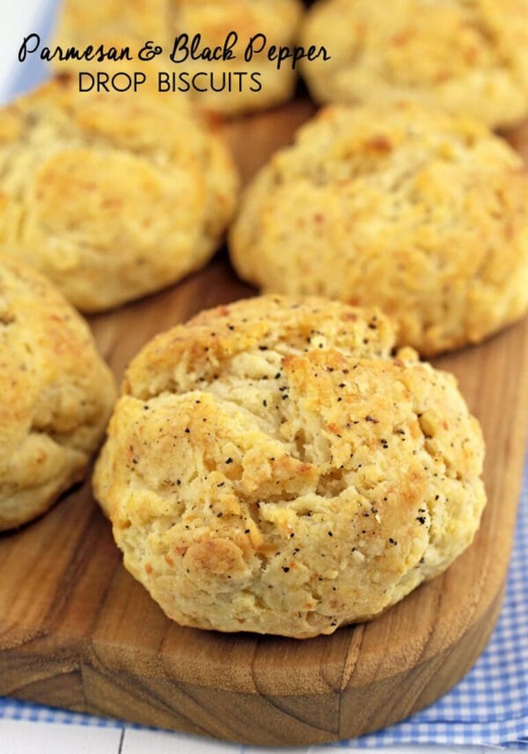 Parmesan & Black Pepper Drop Biscuits Recipe