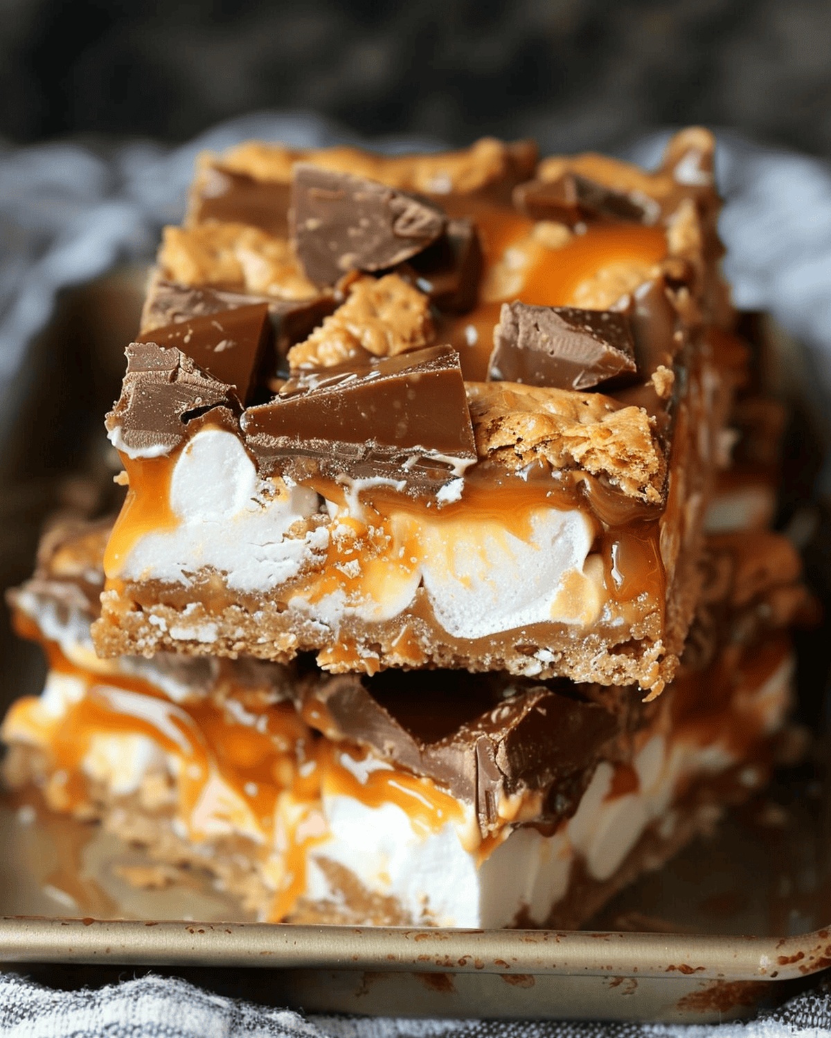 Sweet Butterfinger Caramel Bars Recipe