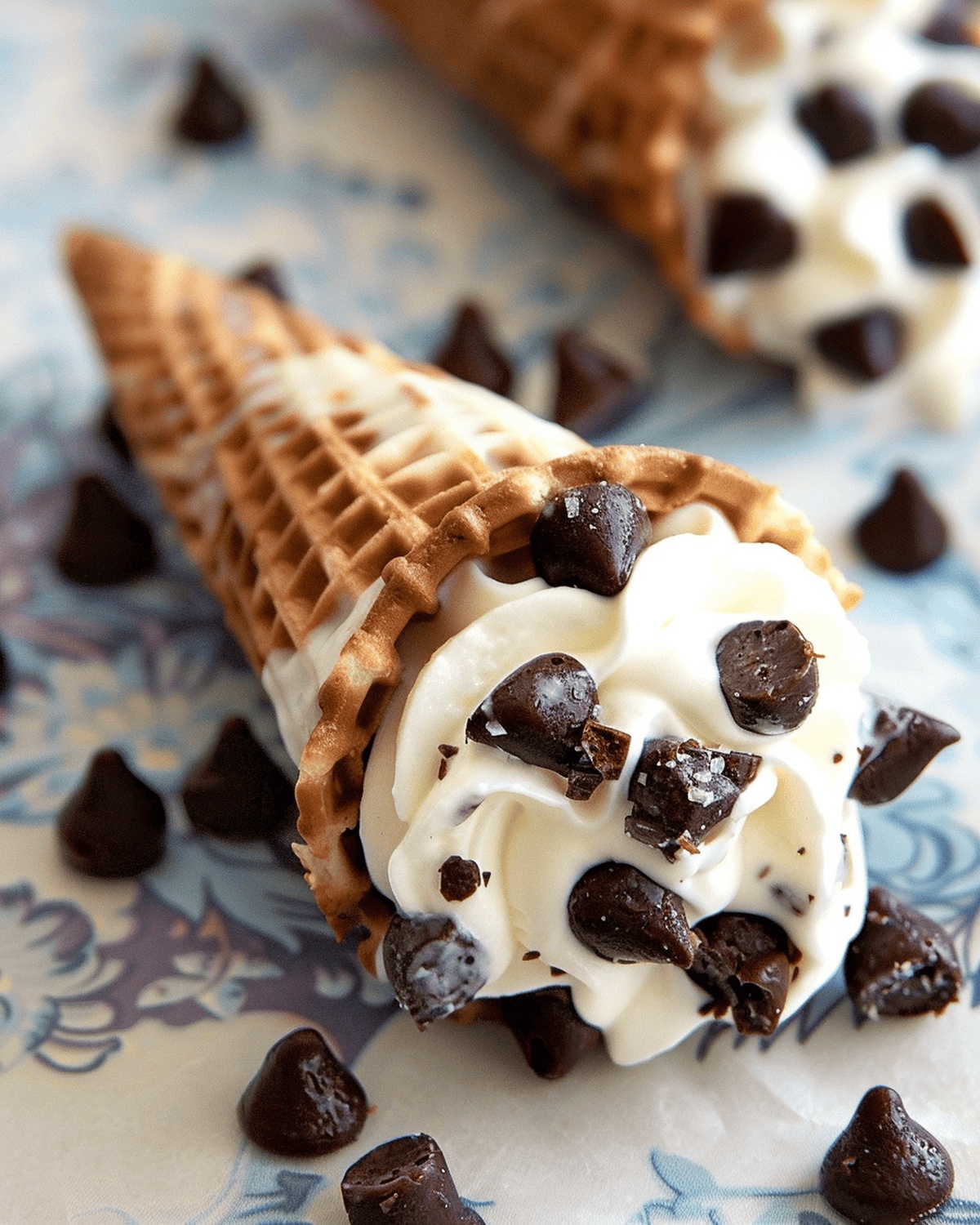 Decadent Cannoli Cones Recipe
