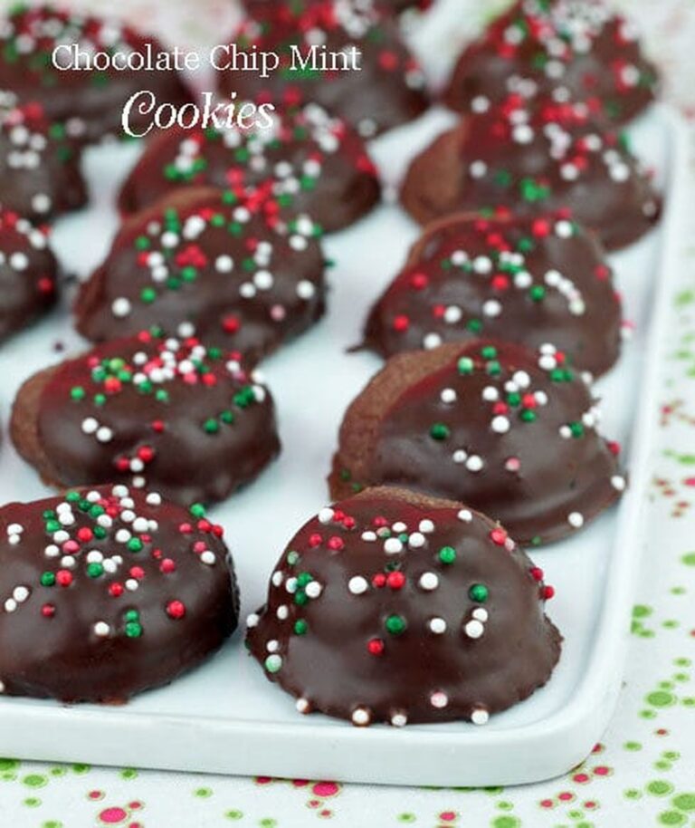 Frosted Chocolate Chip Mint Cookies Recipe