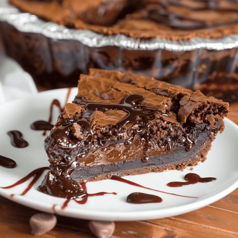 Easy Gooey Brownie Pie Recipe