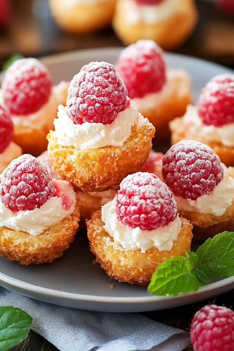 Raspberry Cream Cheese Bites Recipe