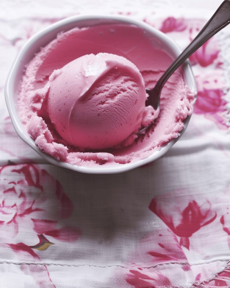 Creamy Rose Sorbet Recipe