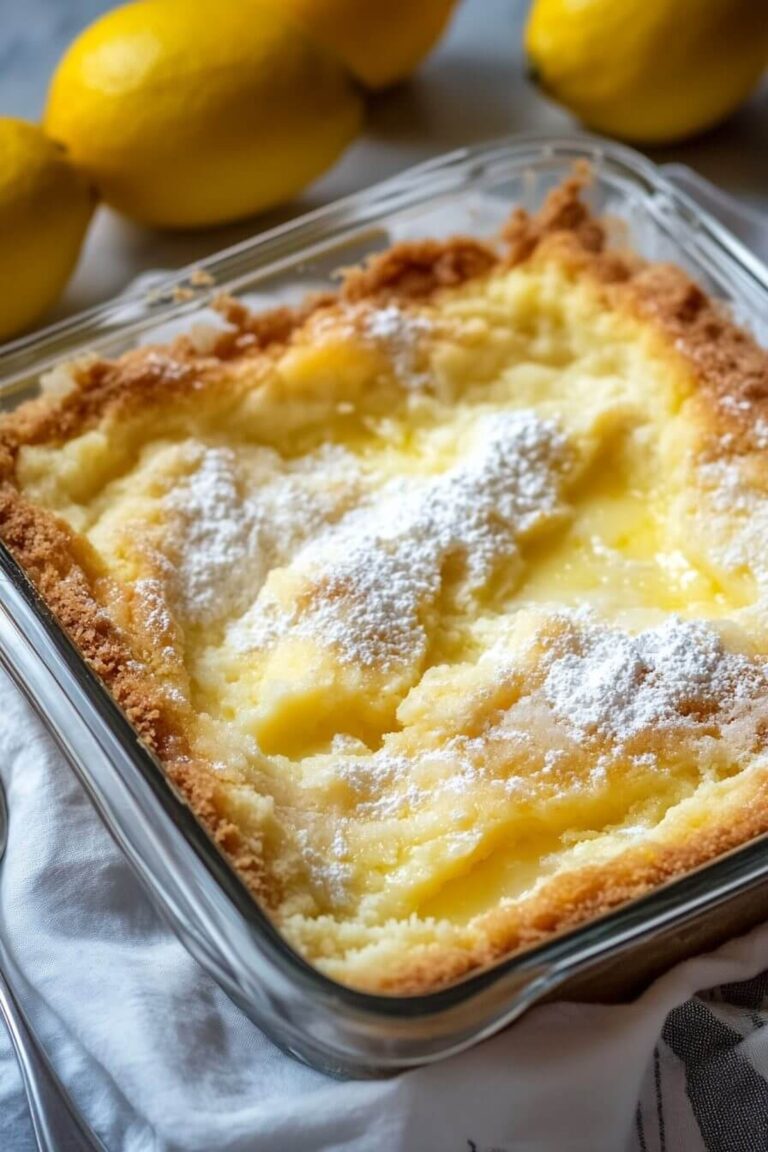 4-Ingredient Lemon Cream Cheese Dump Cake Recipe