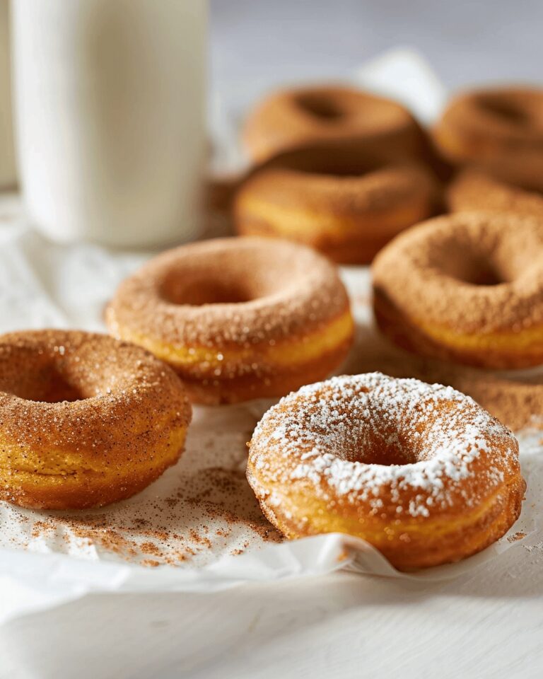 Fluffy Pumpkin Cake Doughnuts Recipe