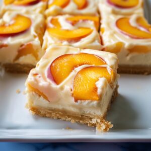 Peach and Cream Cheese Bars Recipe