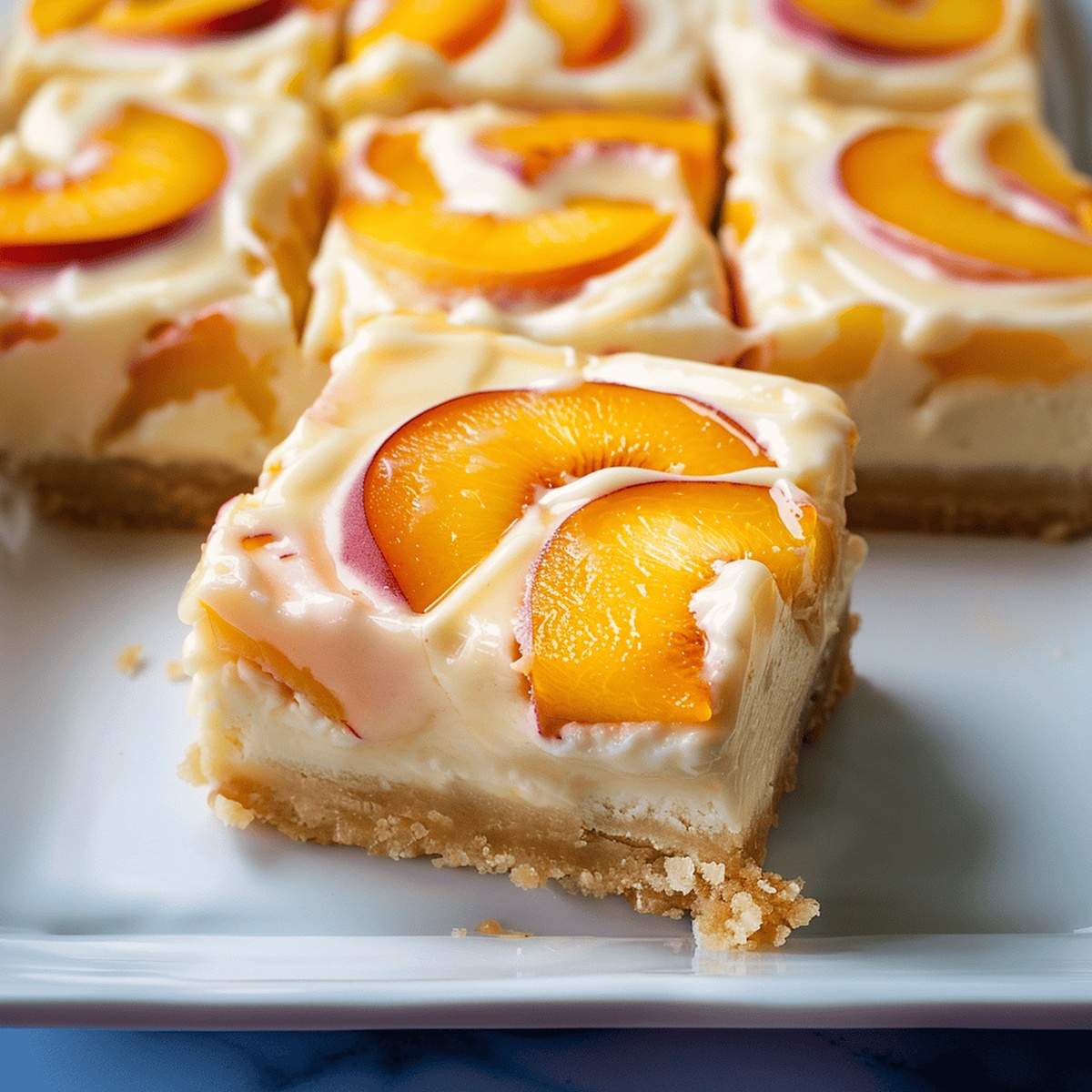 Peach and Cream Cheese Bars Recipe