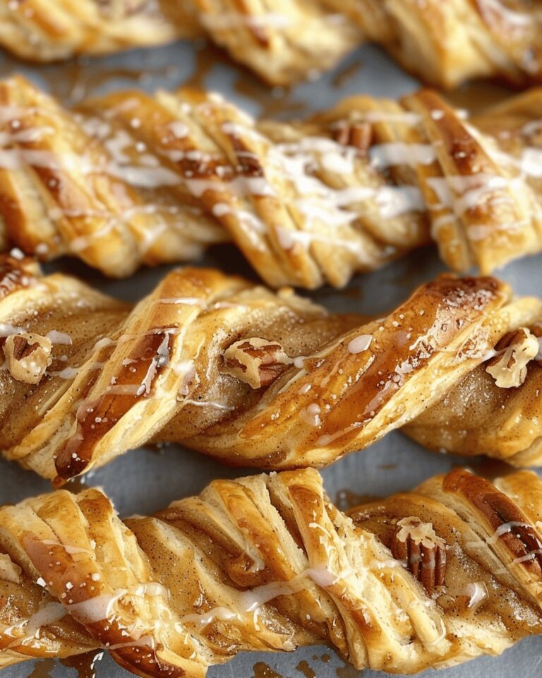 Heavenly Maple Pecan Crescent Cinnamon Twists Recipe