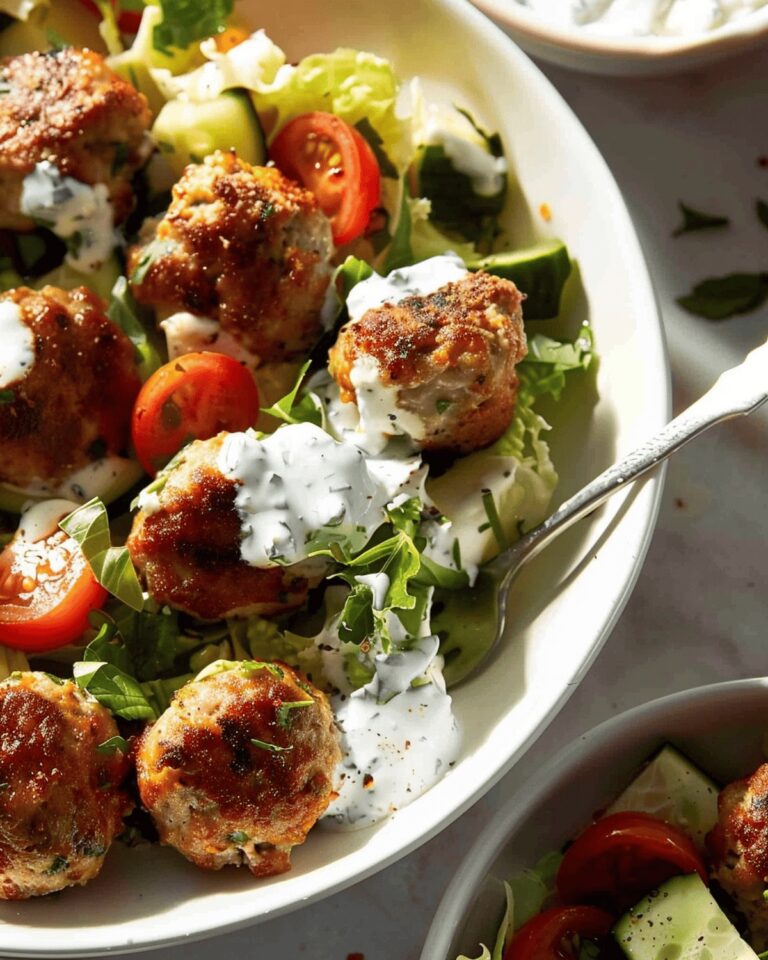Savory Greek Chicken Meatballs Recipe