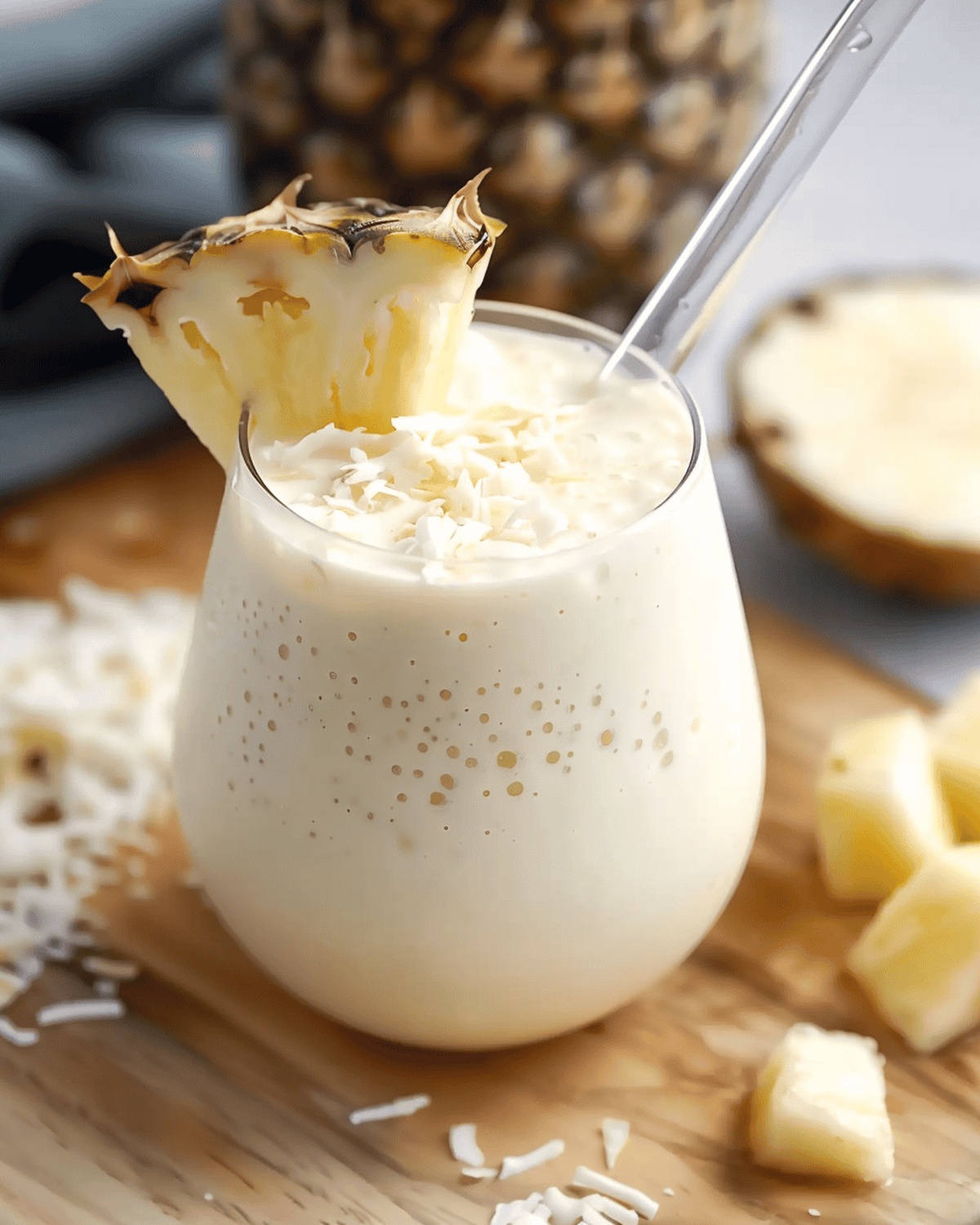 Tropical Piña Colada Breakfast Smoothie Recipe