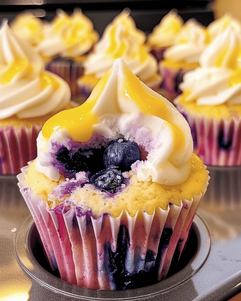 Vibrant Lemon Blueberry Cupcakes Recipe