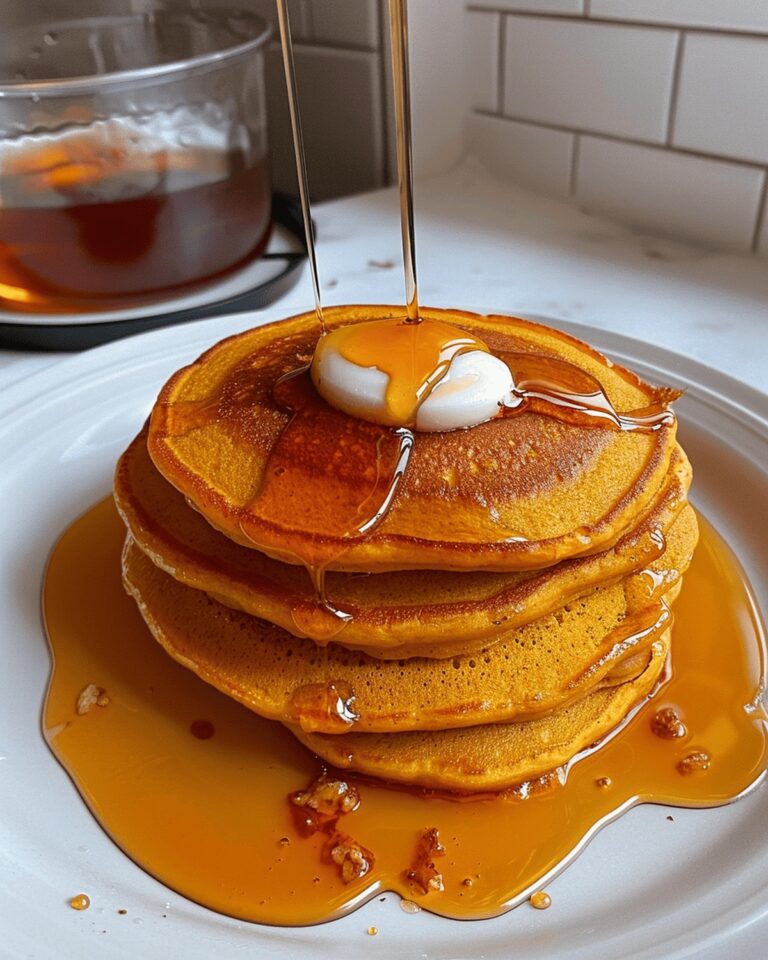 Fluffy Pumpkin Cottage Cheese Pancakes Recipe