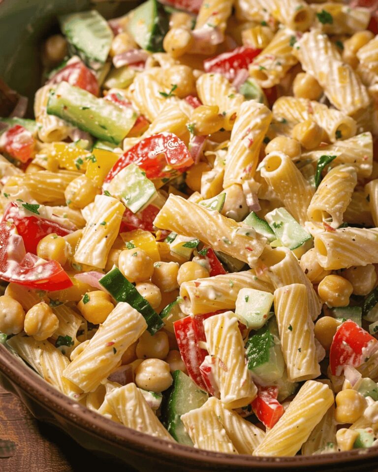 Vibrant Chickpea Pasta Salad Recipe