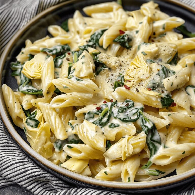 Spinach Artichoke Delight Pasta Recipe