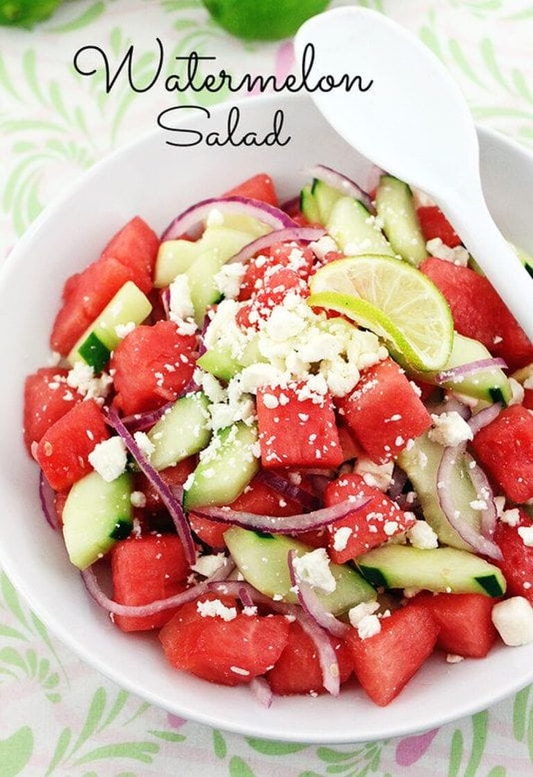 Watermelon Salad For Hot Days Recipe