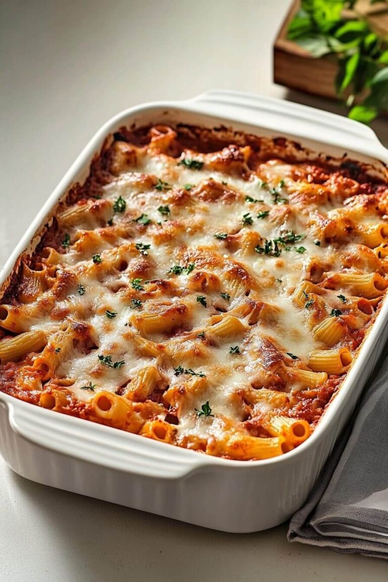 Baked Mostaccioli Recipe