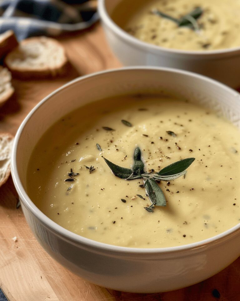 Silky Garlic Sage Velvet Soup Recipe
