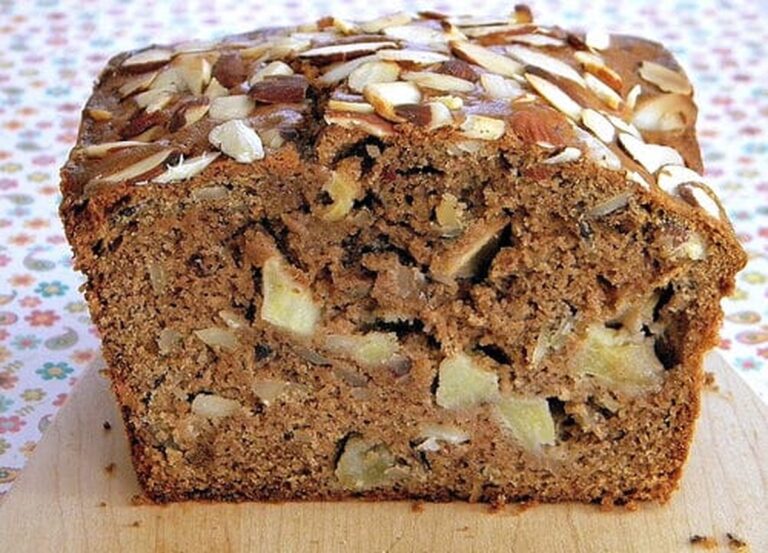 Almond Apple Bread With Rum Raisin Cream Cheese Recipe