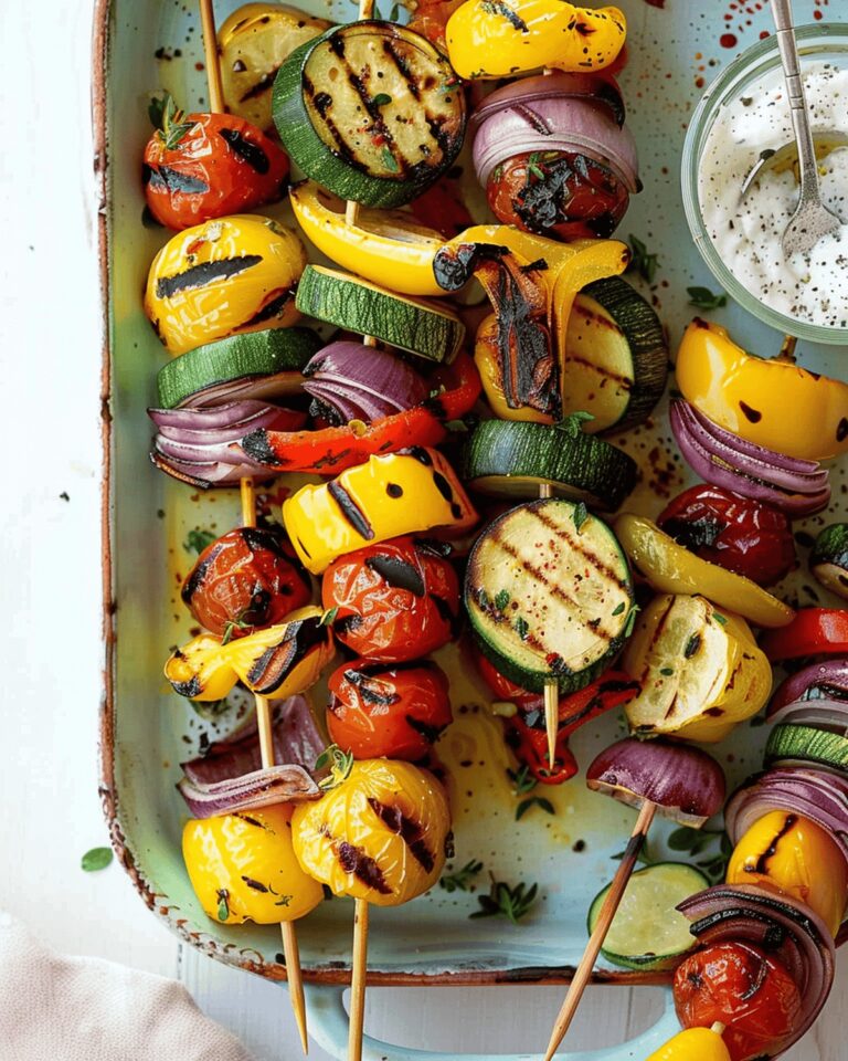 Grilled Mediterranean Vegetable Skewers Recipe