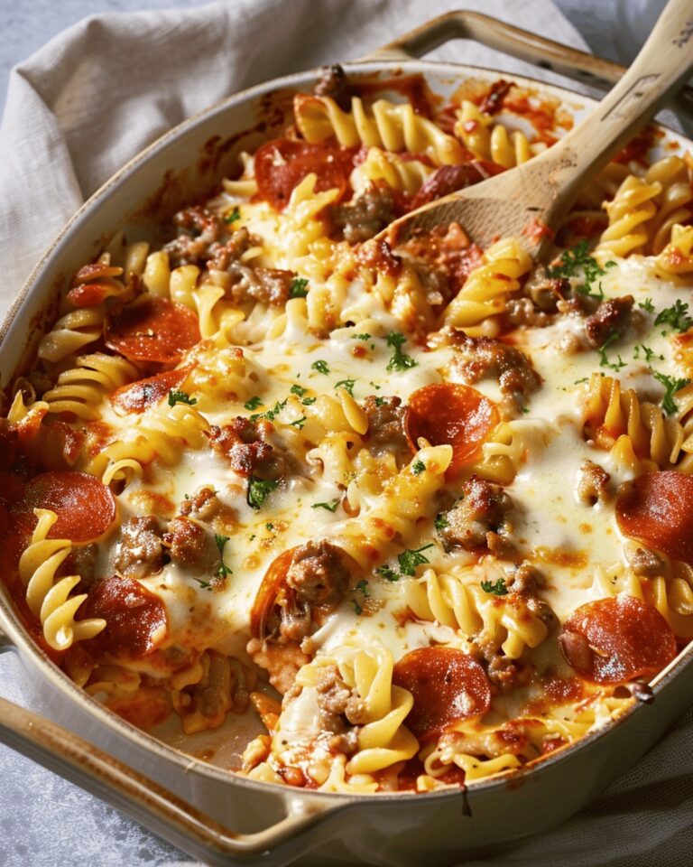 Creamy Pizza Casserole Recipe