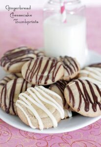 Gingerbread Cheesecake Thumbprint Cookies Recipe