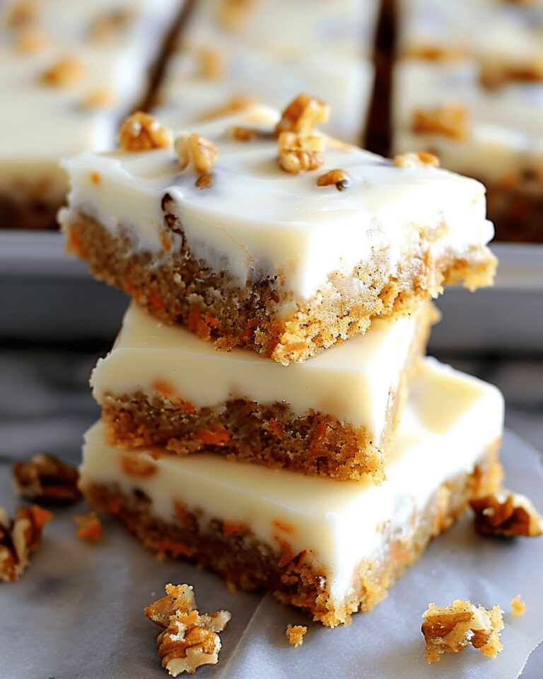 Moist Carrot Cake Squares With Tangy Frosting Recipe