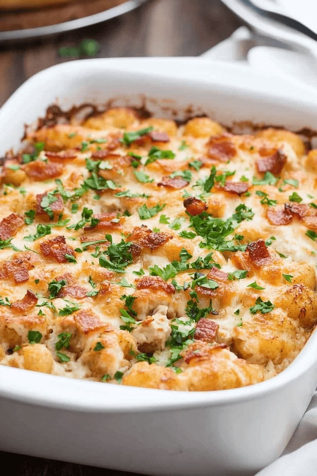 Chicken Bacon Ranch Tater Tot Casserole Recipe