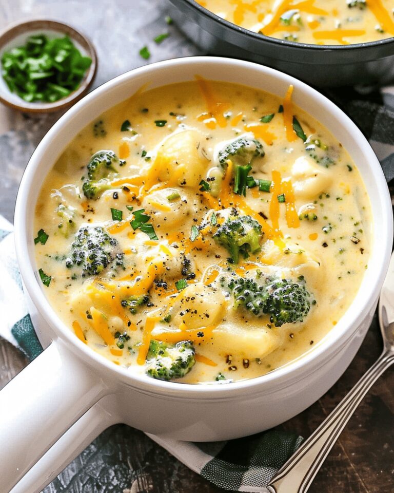 Hearty Crockpot Cheesy Broccoli Potato Soup Recipe