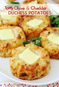 Easy Chive & Cheddar Duchess Potatoes Recipe