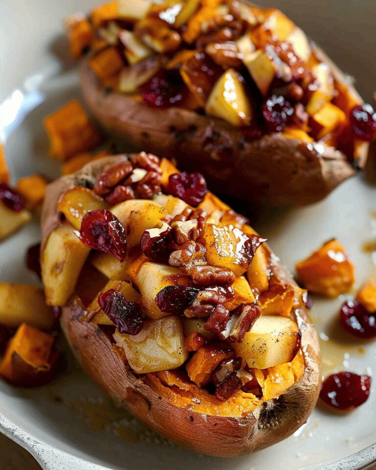 Delightful Cranberry Apple Twice-Baked Sweet Potatoes Recipe