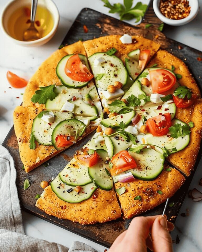 Chickpea Zaatar Flatbread Recipe