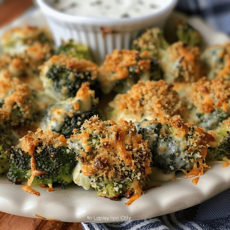 Crispy Cheese Baked Broccoli Recipe