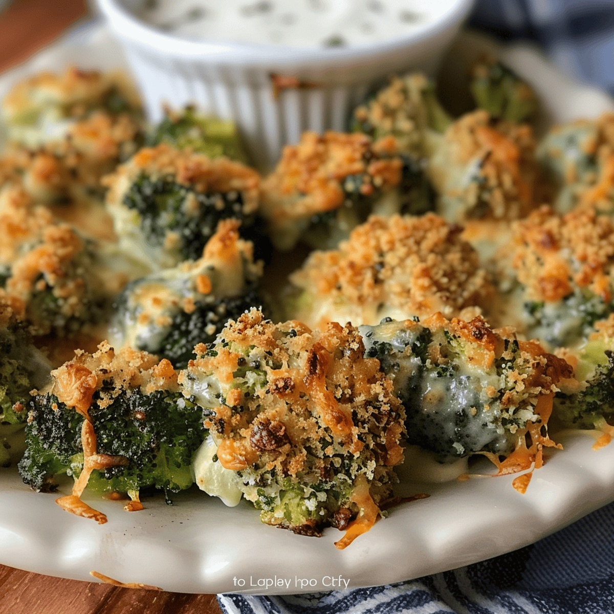 Crispy Cheese Baked Broccoli Recipe