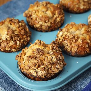 Crunchy Oatmeal Banana Muffins Recipe